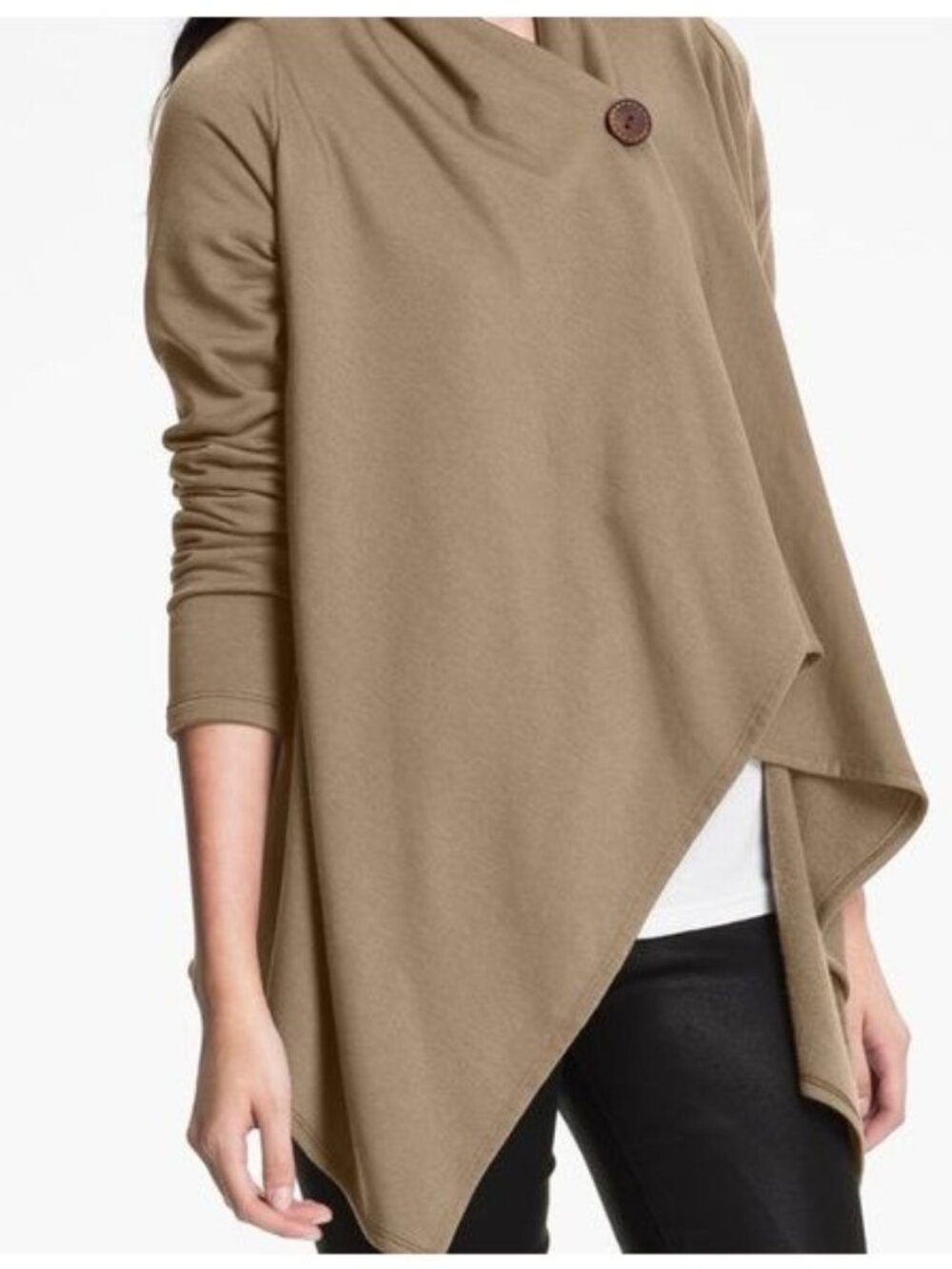Bobeau Draped Cardigan size medium